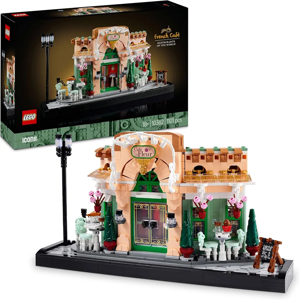 Lego Icons French Café Paris Bookshelf Decor 10362 Building Blocks for 18+ Gift