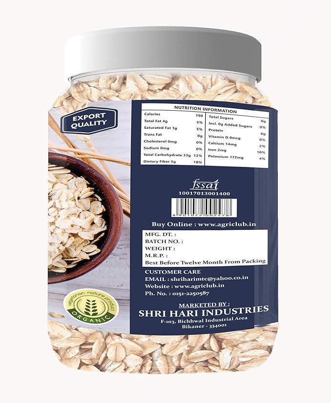 Agri Club Rolled Oats - 400 gms