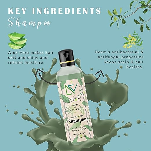 Naturaleza Castile Neem & Aloe Vera Rejuvenating Shampoo - 200 ml