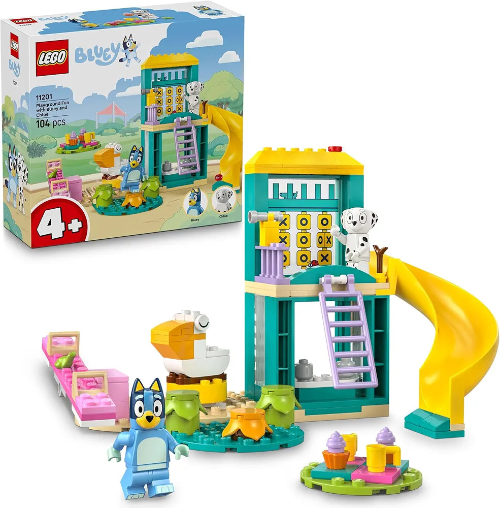 Lego Bluey Playground Fun with Bluey and Chloe Preschool Toy 11201 Building Kit for 4+ Age Boys and Girls
