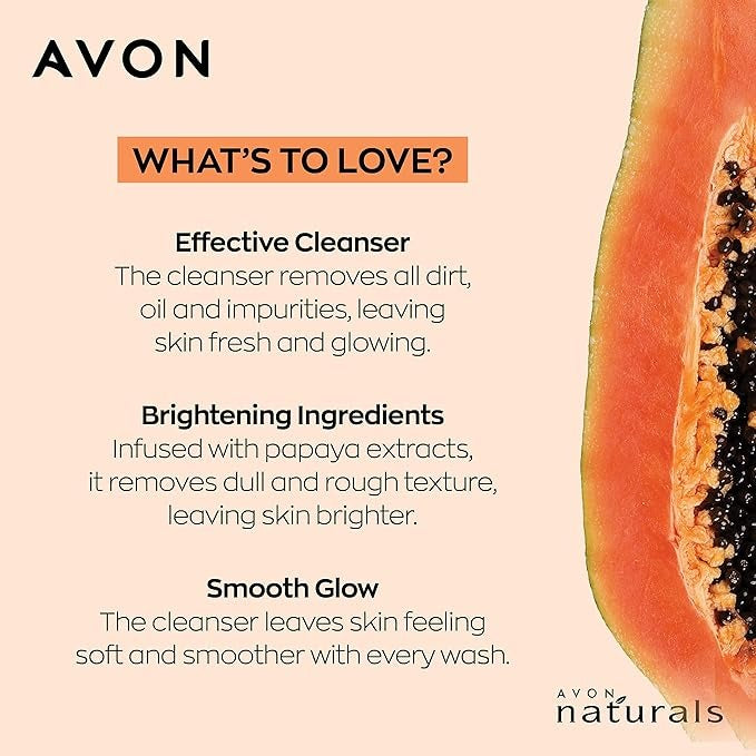 Avon Naturals Papaya Cleanser - 100 gms