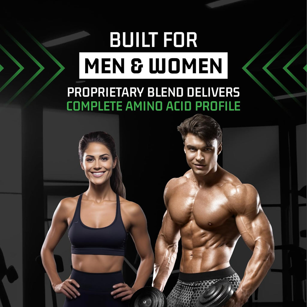 Plantigo Plant Protein Powder 500g - Unsweetened, Unflavoured, No added Sugar & Sweetener | Plant Based Pea Protein Powder |25g Protein, BCAA, Fiber - Men & Women Muscle Growth, Cooking, Baking