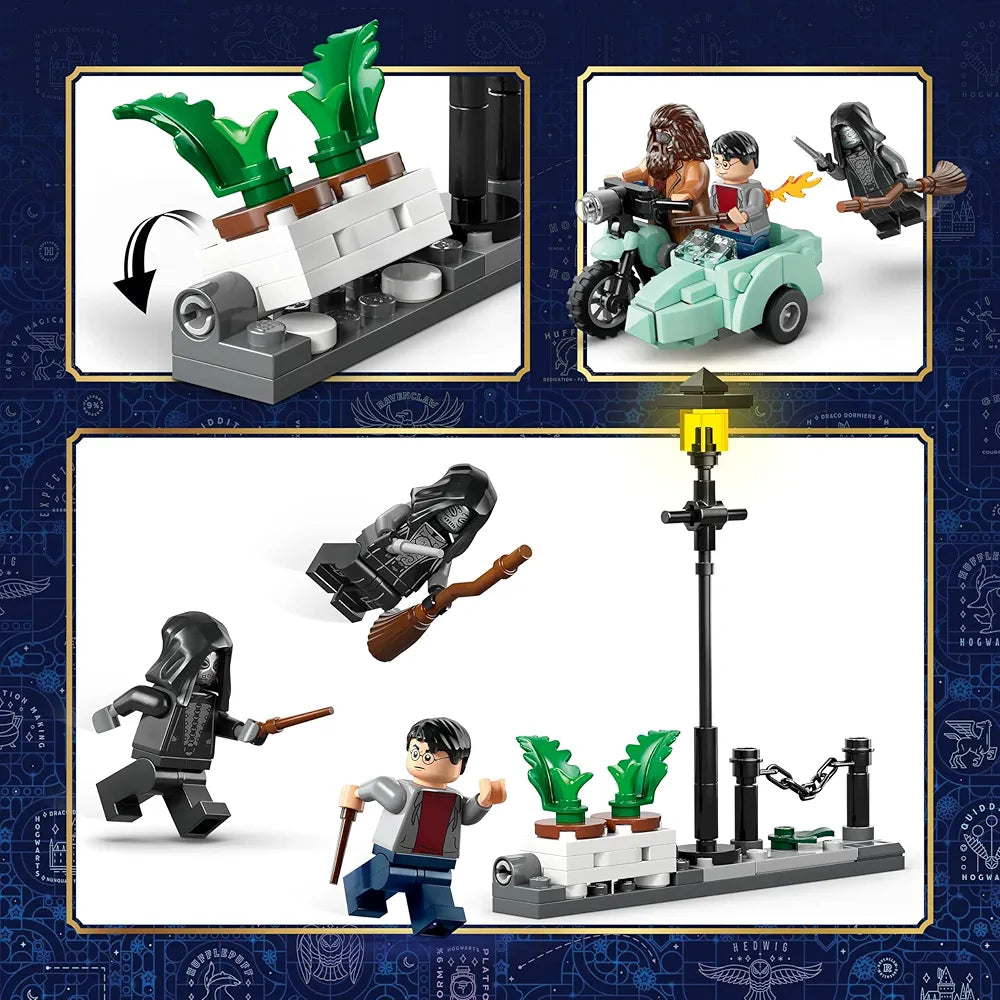 Lego Harry Potter Hagrid & Harry’s Privet Drive Escape - Building Set - Motorcycle Toy - 76459