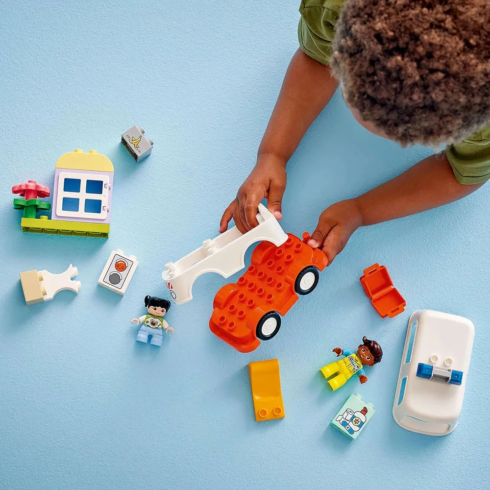 Lego Duplo Ambulance & Driver Educational Toy for Imaginative Toddler Pretend Play 10447