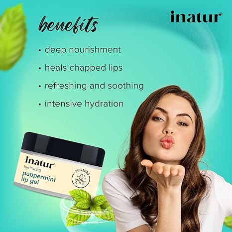 Inatur Peppermint Lip Gel - 10 gms