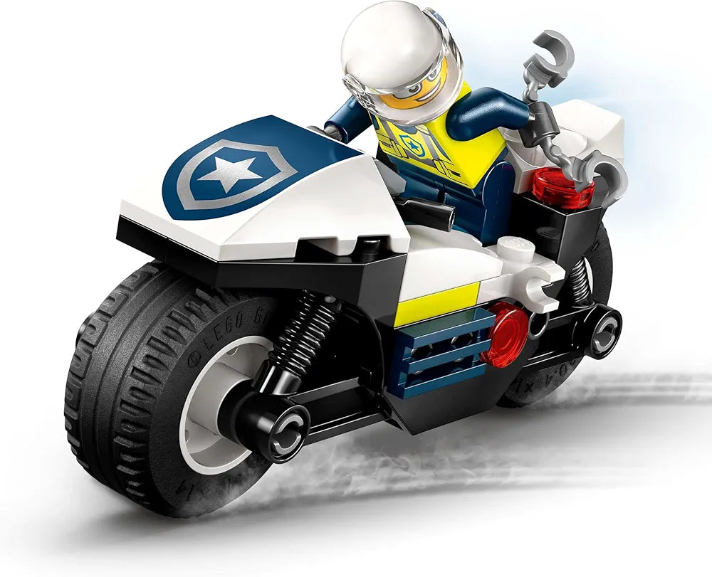 Lego City Police Motorcycle Chase Toy, Motorbike Set for Ages 4 and up 60455 Building Blocks Toys for 4+ Gift for Boys and Girls