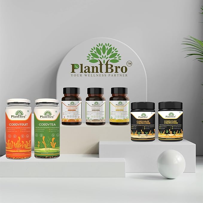 PlantBro Muslivia, Nano Safed Musli Blended With Korean Gensing - 60 Capsules