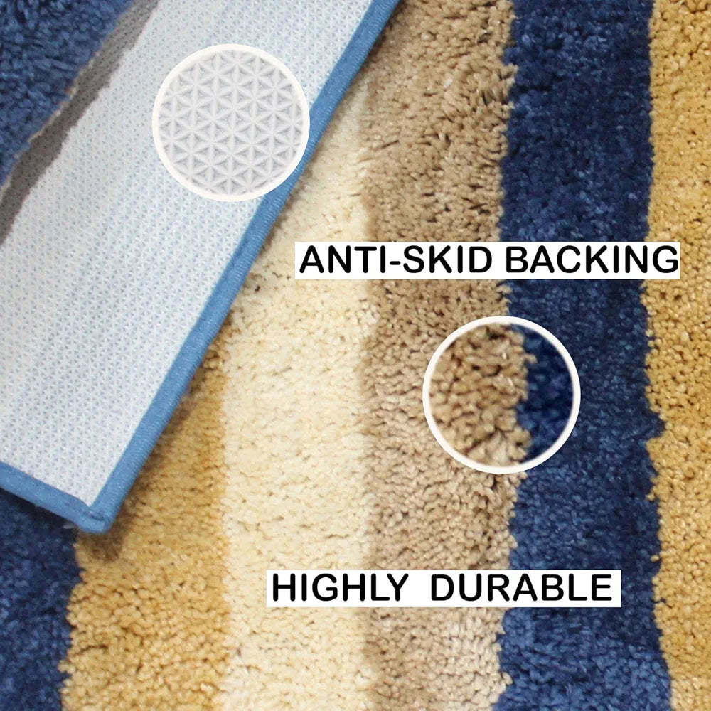 Luxe Home Jericho Doormat 2500 GSM Super Soft Microfiber Anti-Skid Mat Colour Sky 60x90 cm