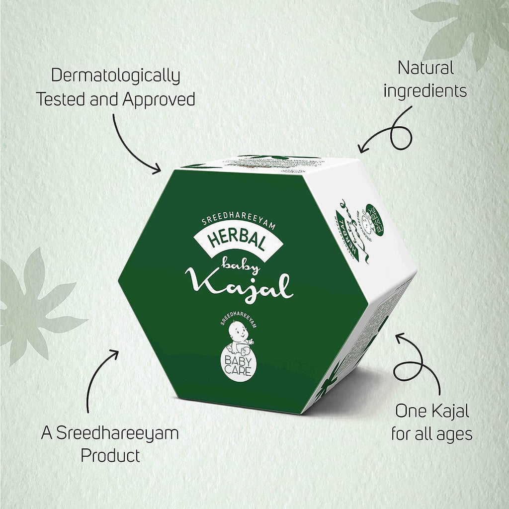 Sreedhareeyam Ayurveda Herbal Baby Kajal - 3 gms