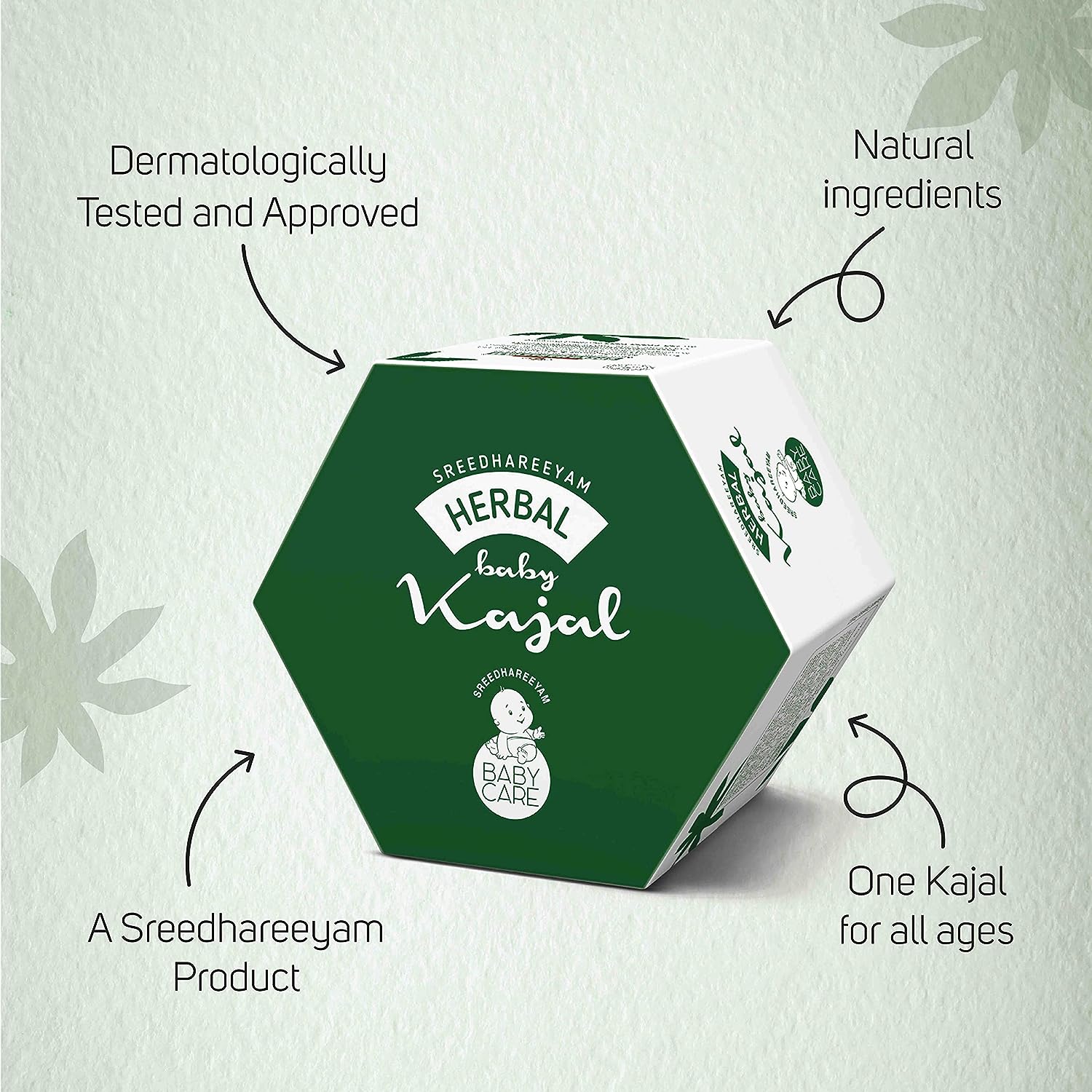 Sreedhareeyam Ayurveda Herbal Baby Kajal - 3 gms