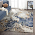 ishro home 3D Jet Multi Printed Carpet Rug Runner and Carpets for Bedroom Colour Marbles 4x6 Feet
