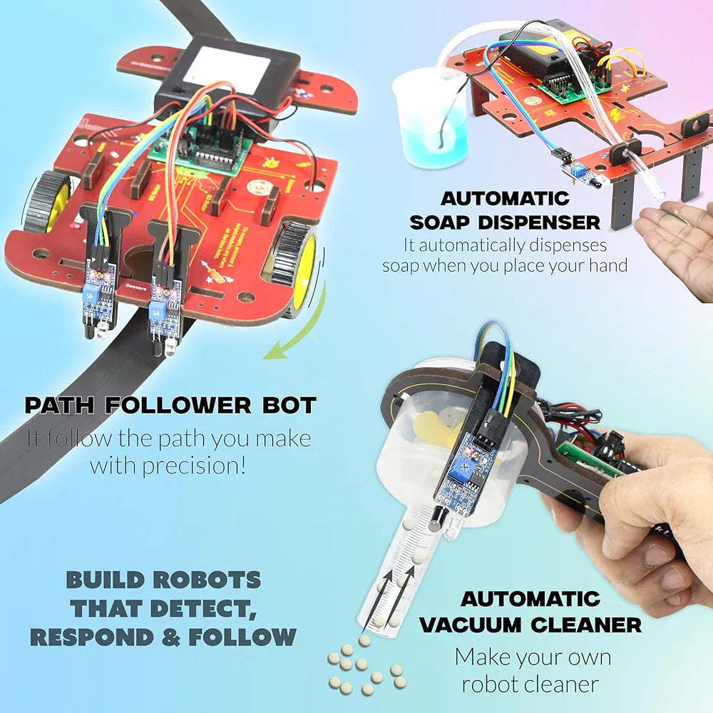 Butterfly EduFields Jumbo 40In1 Stem Robotics Kit Robot Toys for Kids Ages 8 9 10 11 12 Years Old Boys Girls 100+ Parts
