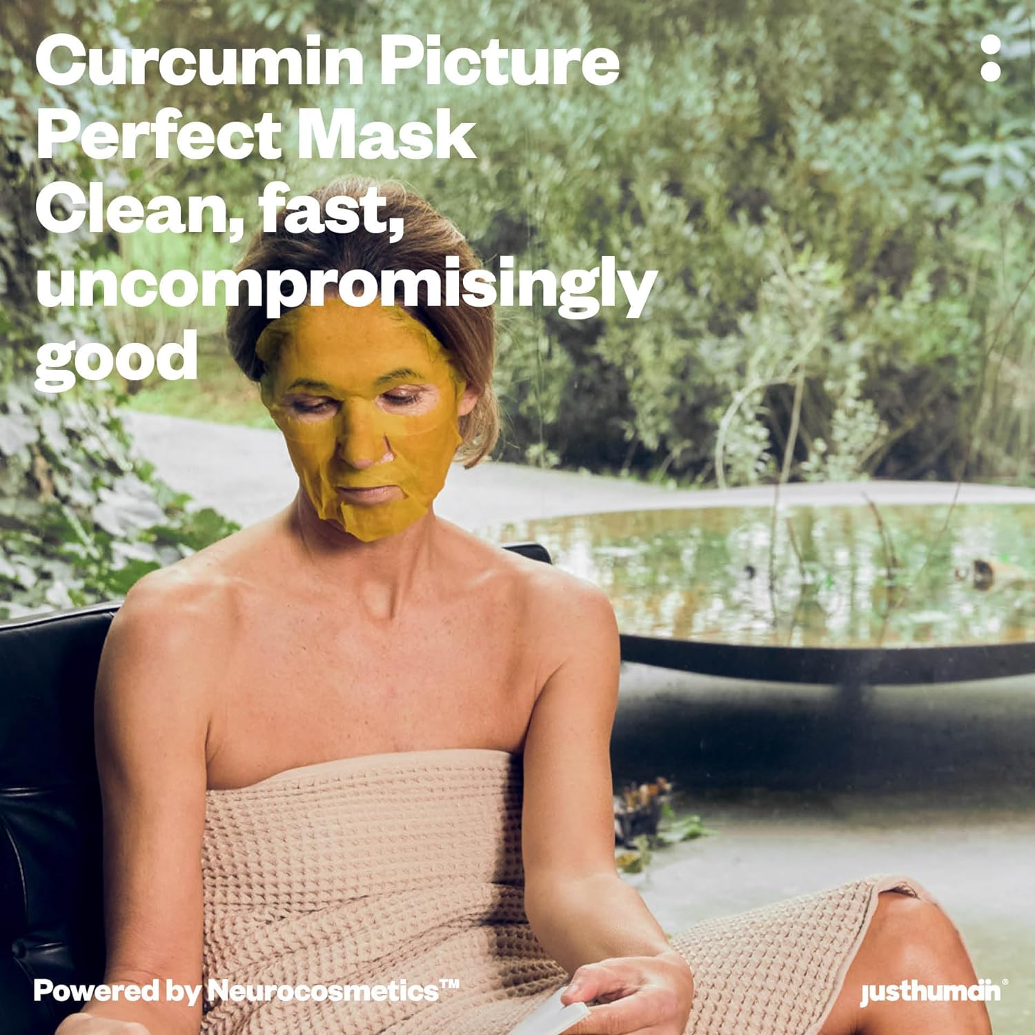 Justhuman Curcumin Picture Perfect Face Mask - 1 mask