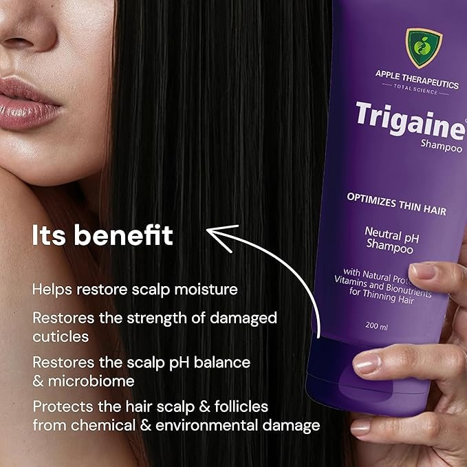 Apple Therapeutics Trigaine Shampoo - 200 ml