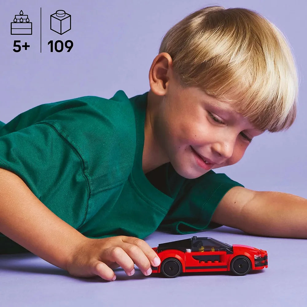Lego City Red Sports Car Supercar Toy Vehicle Set 60448 Building Blocks Toys for 5+ Gift for Boys and Girls