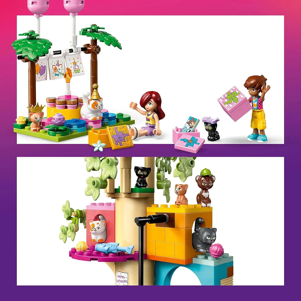 Lego Friends Cat Birthday Party & Tree House Building Kit Toy 42666 Building Blocks Toys for 6+ Gift for Boys and Girls