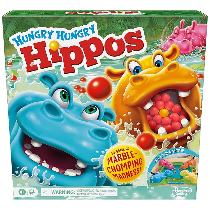 Hasbro Hungry Hippos Game for Preschoolers