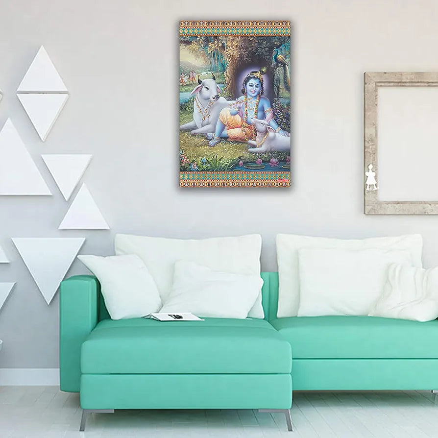 Rangoli MDF Wall Stick Decorative Panel 12x18 Wall Art P-1 Design-25
