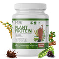 INLIFE Plant Protein Powder - Pea, Quinoa & Brown Rice - 25g Protein - Ashwagandha, Green Tea & Grape Seed Extract - Digestive Enzymes Bodybuilding Supplement (1kg, Chocolate)