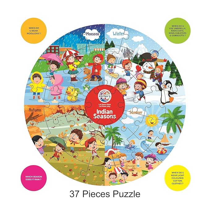 Preschool Teacher 3 in 1 | a Perfect Early Learner Jigsaw Puzzle for Kids | Learn More About Days of the Week, Months of the Year