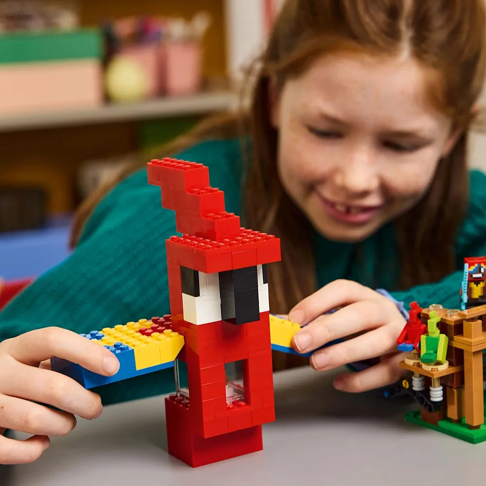 Lego Minecraft The Parrot Houses Buildable Video-Game Set 21282 Building Blocks Toys for 8+ Gift for Boys and Girls
