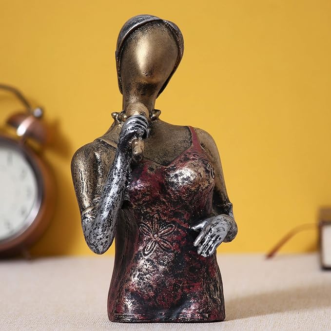 Ecraftindia Singing Lady Decorative Statue