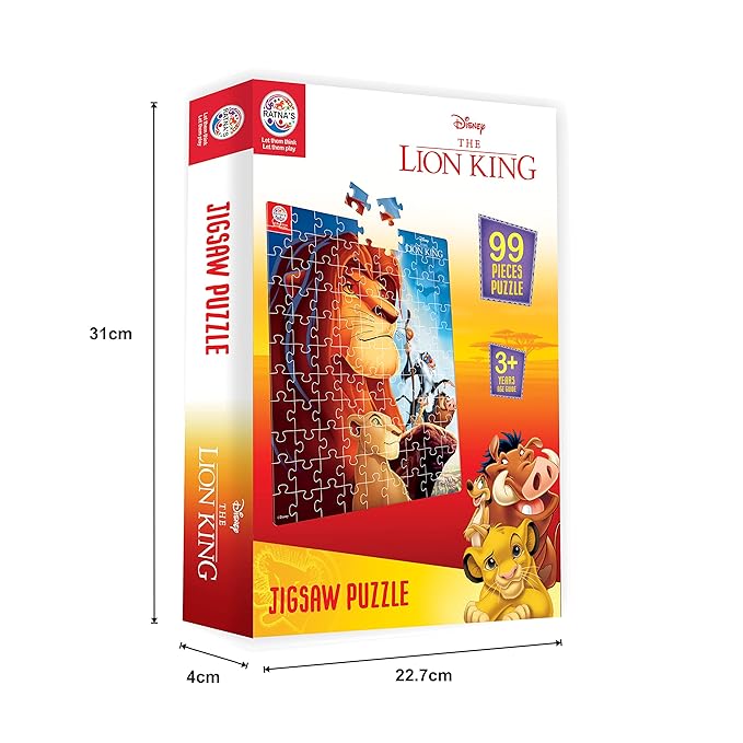 Ratna's 99 Pieces Disney & Marvel Series Jigsaw Puzzle for Kids | Puzzle | Lion King