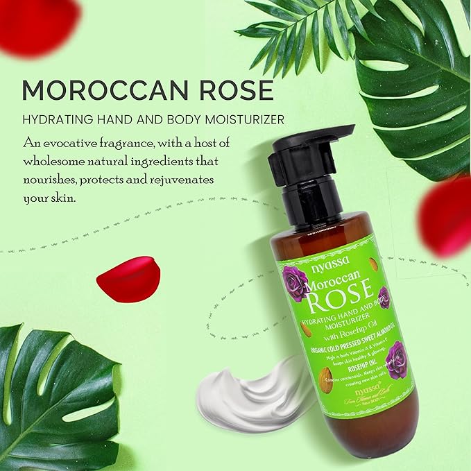 Nyassa Moroccan Rose Hand and Body Moisturizer - 200 Ml