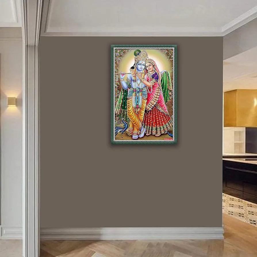 Rangoli MDF Wall Stick Decorative Panel 12x18 Wall Art P-1 Design-14