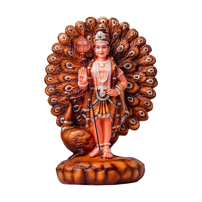 Newven Lord Murugan Showpiece Hindu God Kumaraswamy Idol Decorative