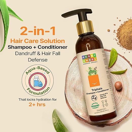 Herby Angel 2in1 Triphala Shampoo + Conditioner for Kids & Babies - 200 ml