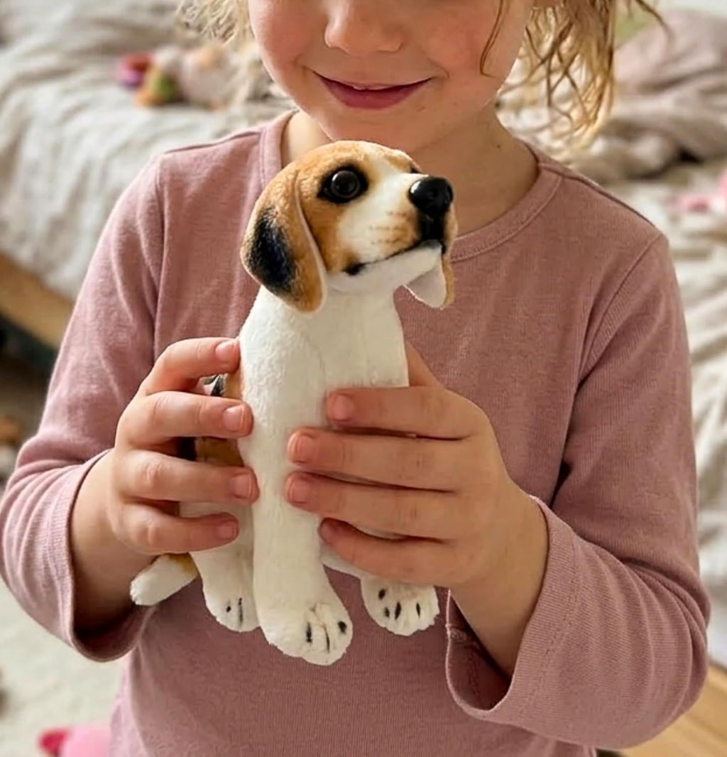 Tickles Beagle Sitting Dog Soft Plush Stuffed for Kids 22 cm