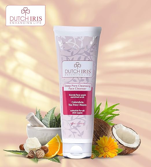 Dutch Iris Deep Pore Cleansing Face Wash - 100 Ml | Pack of 2