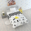 Divine Casa 120 GSM Microfiber Reversible Kids Single Bed Comforter Ultra-Soft Toddler Blanket Colour Dark Sapphire