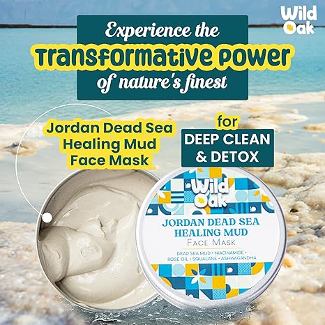WildOak Jordan Dead Sea Healing Mud Face Mask - 100 gms