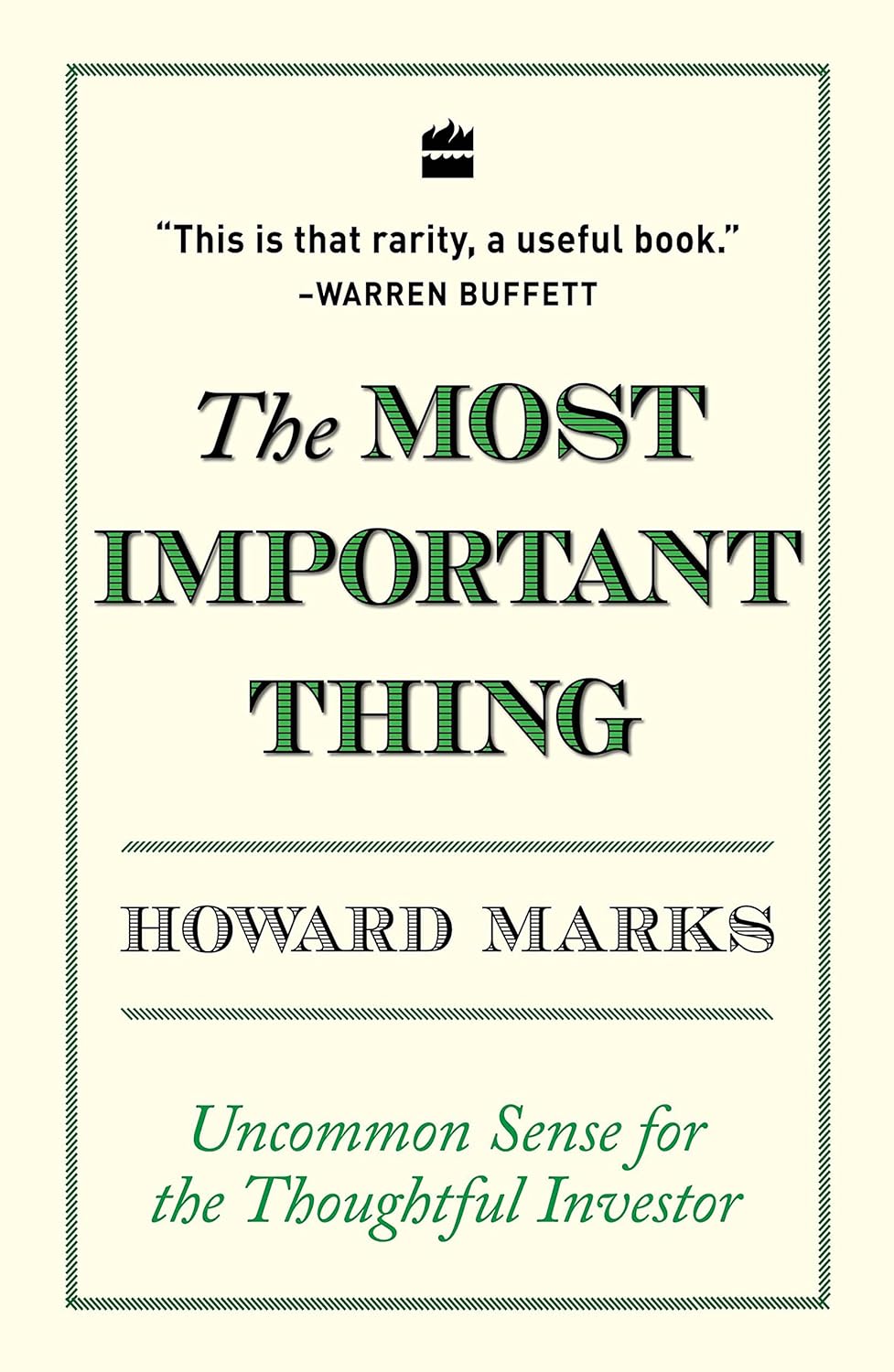 The Most Important Thing ( Paparback )