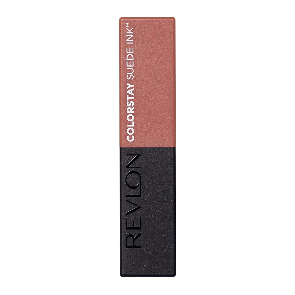 Revlon Lipstick, ColorStay Suede Ink, Built-in Primer, Infused with Vitamin E, Waterproof, Smudge-proof, Matte Color, 002 No Rules, 2.55 g
