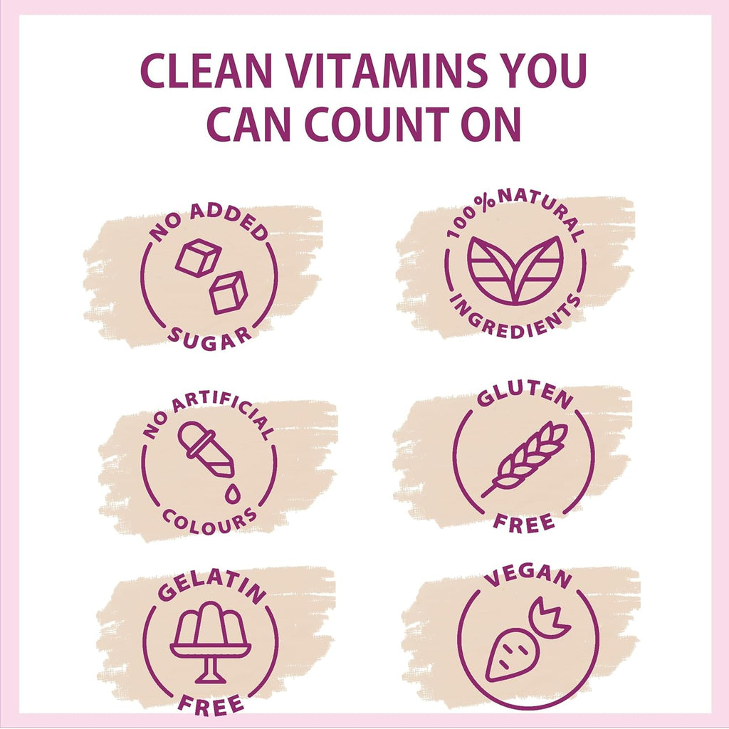 Vedamins Biotin Gummies for Hair, Skin & Nails I No Added Sugar I Hair Gummies for Women & Men - 30 Gummies | Pack of 2