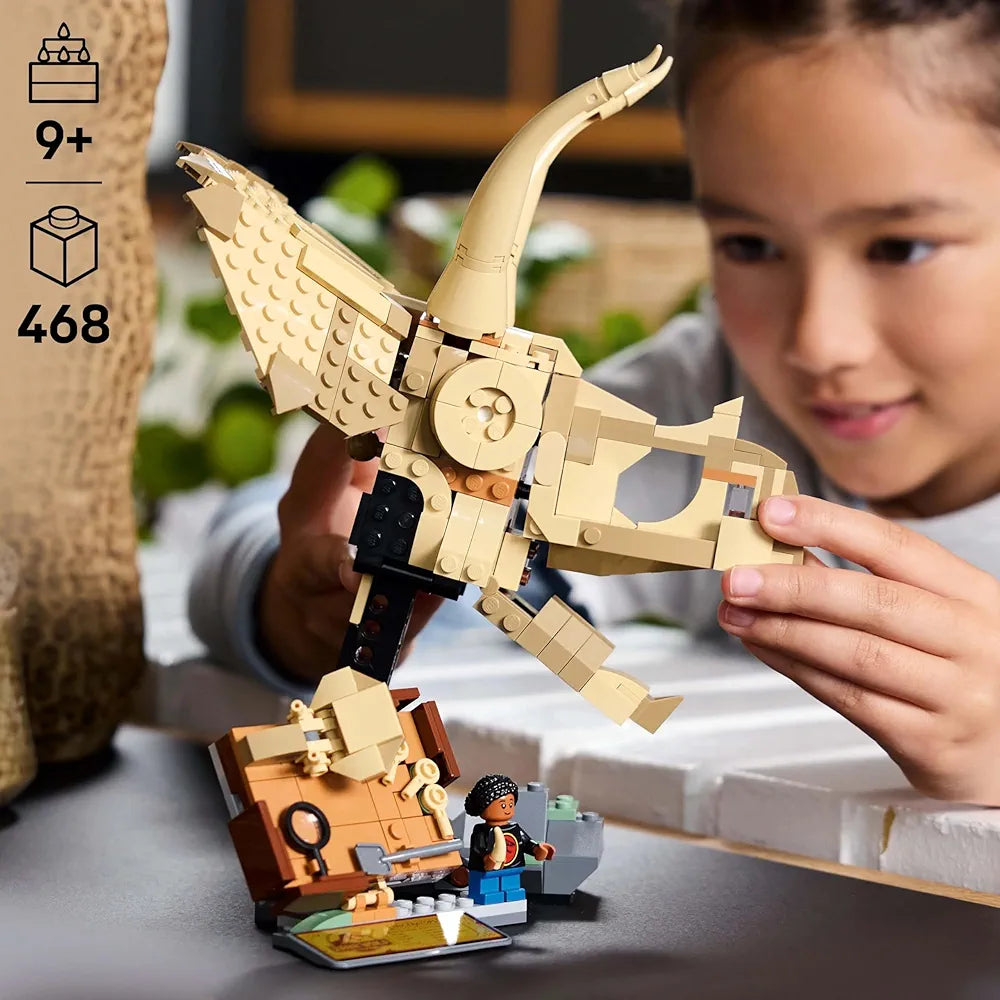 Lego Jurassic World Dinosaur Fossils: Triceratops Skull Model Set 76969 Building Blocks Toys for 9+ Gift for Boys and Girls