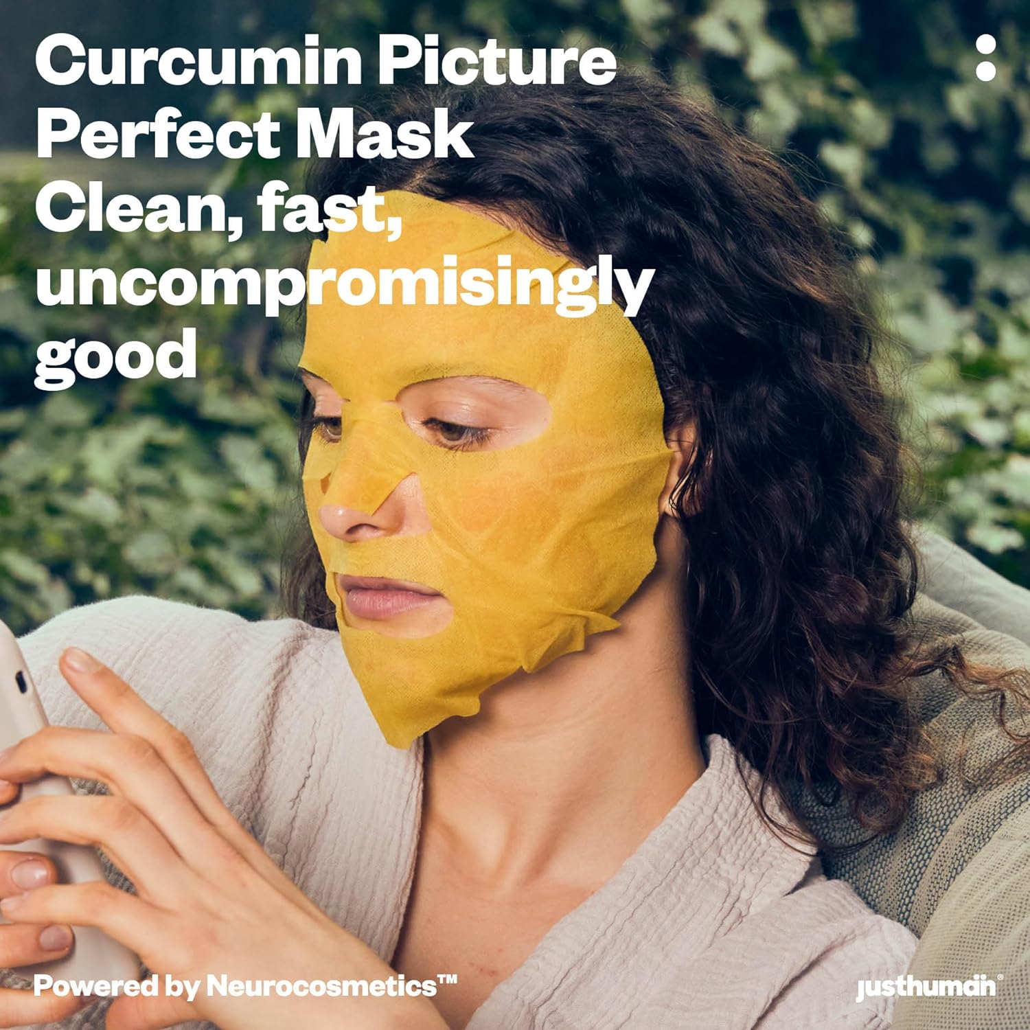 Justhuman Curcumin Picture Perfect Face Mask - 1 mask