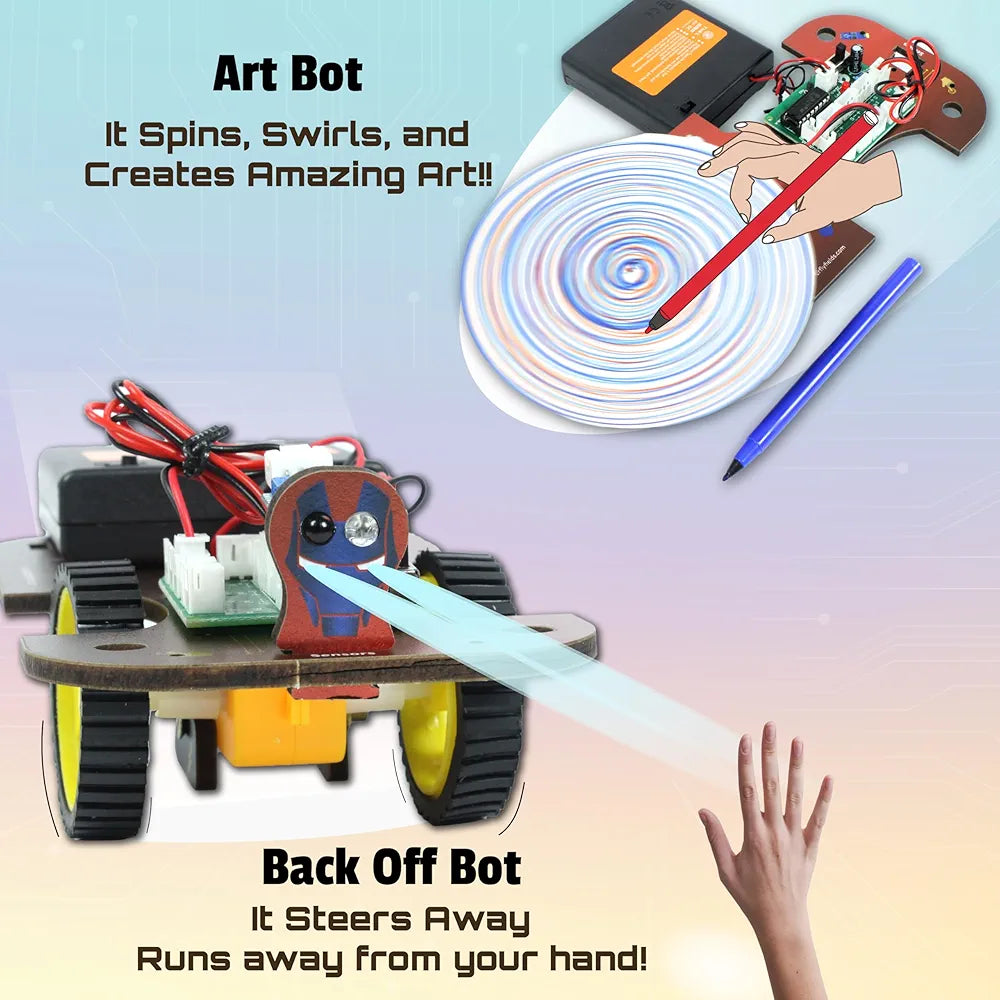 Butterfly EduFields 5in1 Stem Robotics kit Robotics Kits for Kids Ages 8 9 10 11 12 Years Old Boys Girls Electronics Sensor Toy Modules