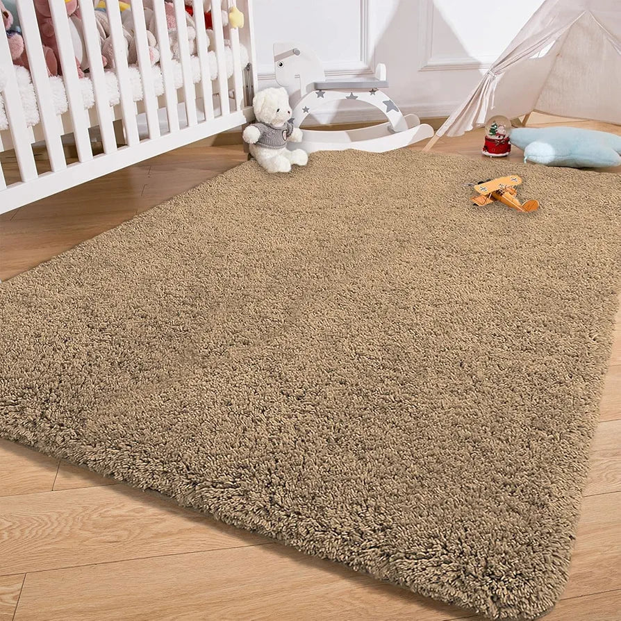 Luxe Home International Carpet Super Soft Anti Slip Vegas Rectangular Rugs Colour Gold
