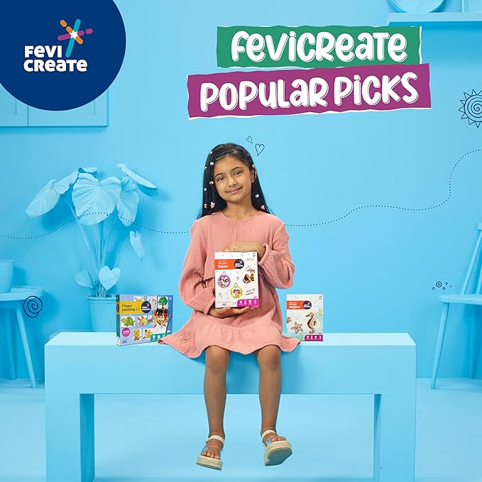Fevicreate Photo Frame Art & Craft Kit Boost Child's Creativity Gift for Boys & Girls Age 5+ Years