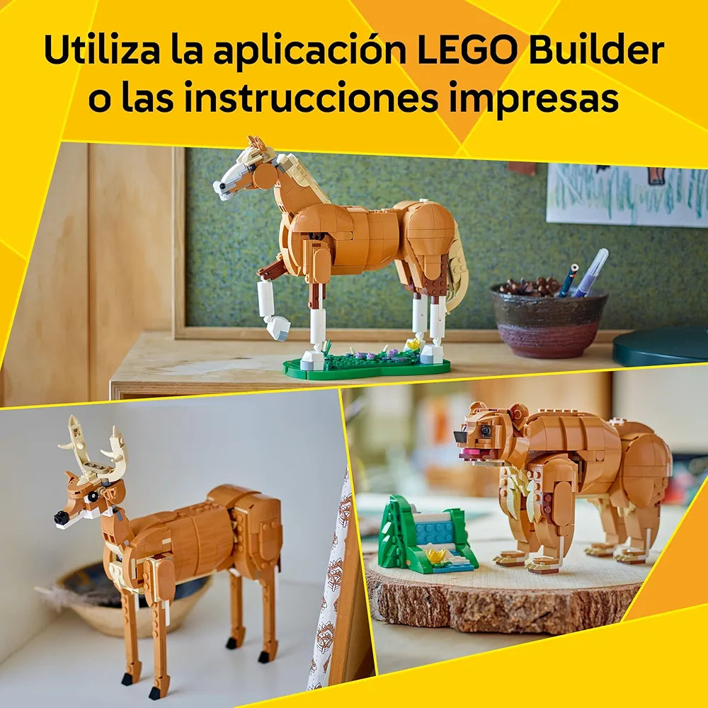 Lego Creator 3in1 Beautiful Horse Toy Animal Building Set 31166 Toys for 9+ Gift for Boys and Girls