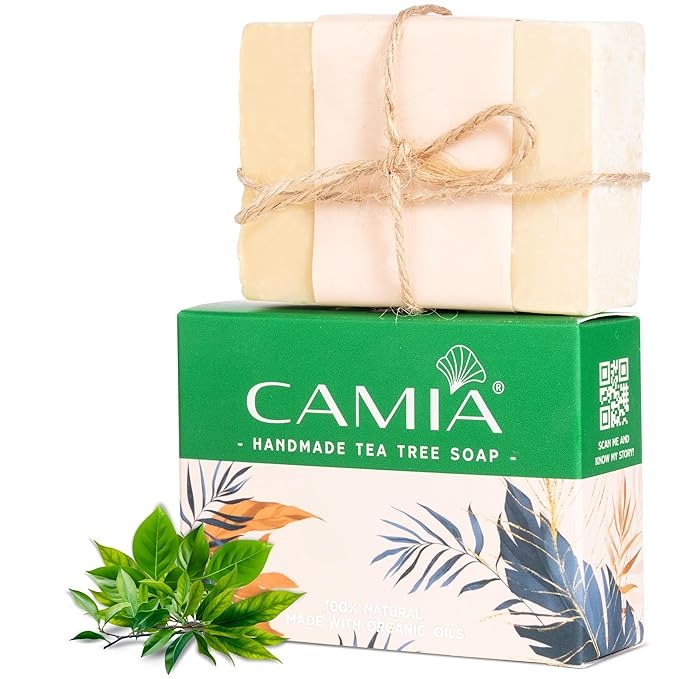 Camia - Organic & Handmade Tea Tree Soap - 125 gms