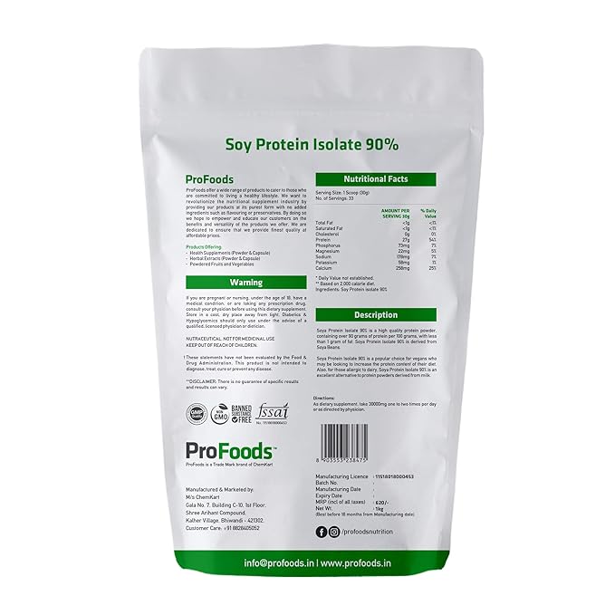 Profoods Soy Protein Isolate 90% Powder