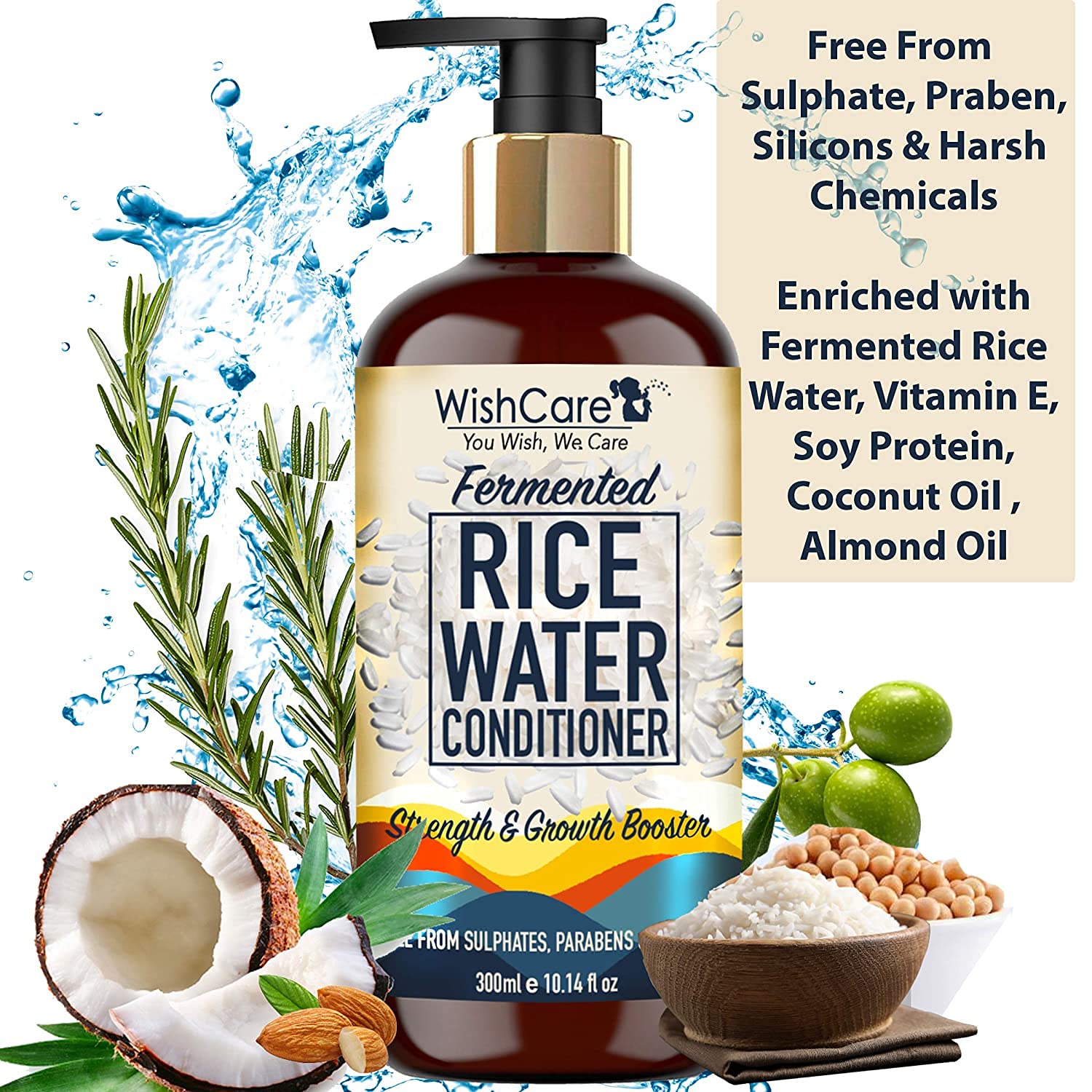 WishCare Fermented Rice Water Conditioner - 300 ml