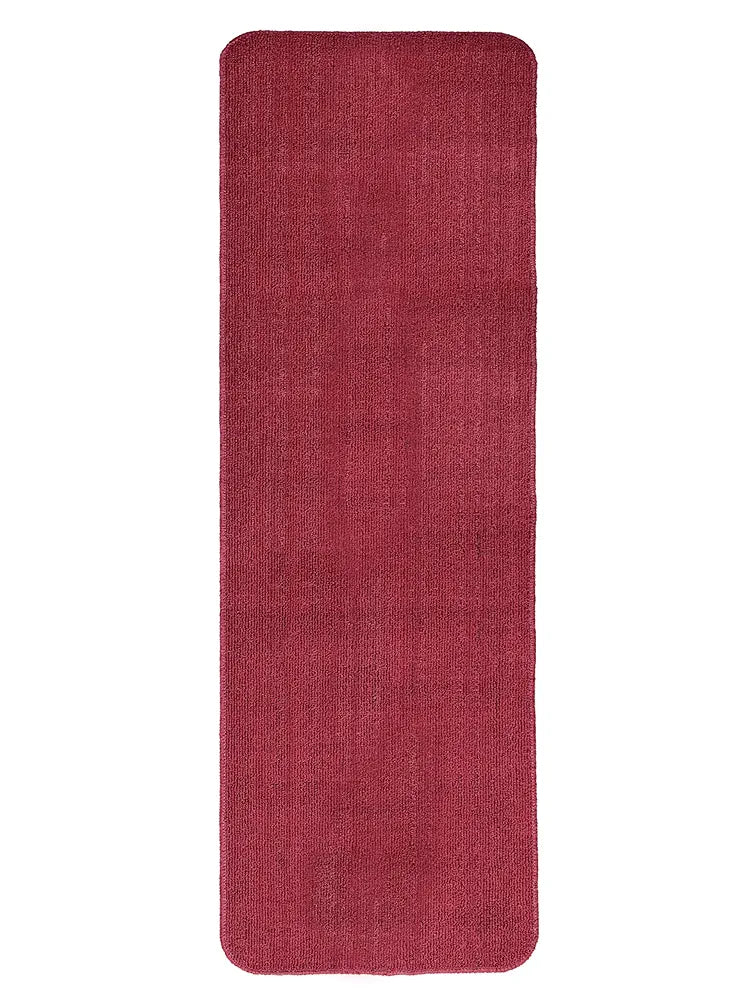 Saral Home Easy Living Home Maroon Polypropylene Anti Skid Runner