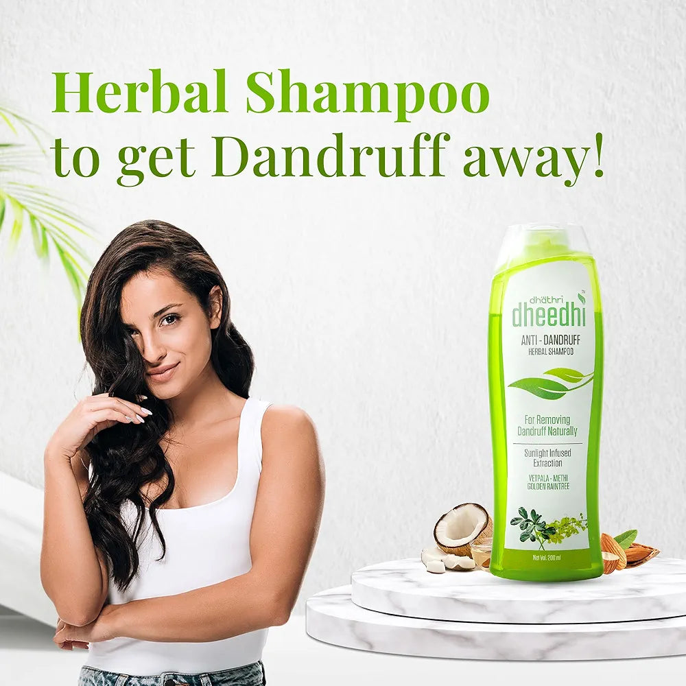 Dhathri Dheedhi Anti Dandruff Herbal Shampoo - 400 ml