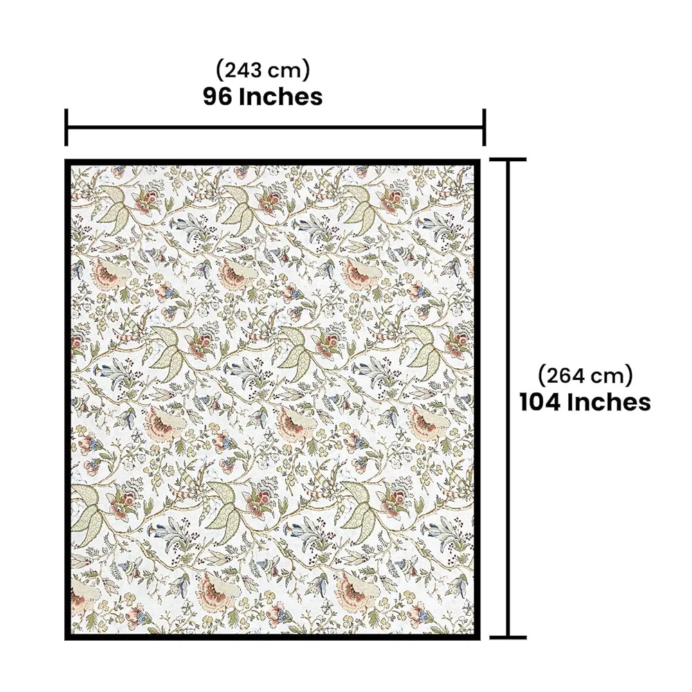Sajavat Home 100% Pure Cotton King Size Printed Bedsheet Set with 2 Pillow Covers Colour Mustard Yellow